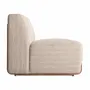 Sofas - Central sofa module in light brown pine wood 90x82x76 cm - VICAL