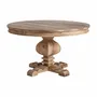 Dining Tables - Brown mango wood living room table 130x130x77 cm - VICAL
