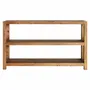 Console table - Brown recycled elm wood console 140x45x80 cm - VICAL
