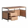 Desks - Light brown mango wood desk 150x60x75 cm - VICAL