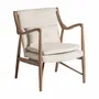 Fauteuils - Fauteuil en polyester blanc cassé 73x76x84 cm - VICAL
