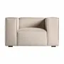Armchairs - Off-white ash wood armchair 118x98x68 cm - VICAL