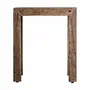 Other tables - Brown reclaimed wood coffee table 55x55x61 cm - VICAL