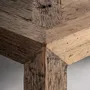Other tables - Brown reclaimed wood coffee table 55x55x61 cm - VICAL