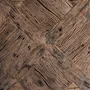 Other tables - Brown reclaimed wood coffee table 55x55x61 cm - VICAL