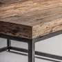 Other tables - Brown reclaimed wood coffee table 55x55x60 cm - VICAL