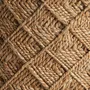 Footrests - Brown jute puff 40x40x46 cm - VICAL