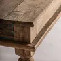 Coffee tables - Brown reclaimed wood coffee table 180x90x46 cm - VICAL