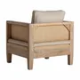 Armchairs - Brown birch wood armchair 80x74x87 cm - VICAL