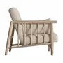 Armchairs - Armchair in off-white birch wood 84x90x84 cm - VICAL