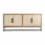Buffets - Buffet en bois de mangue brun clair 180x40x81 cm - VICAL