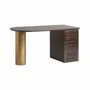 Desks - Brown pine wood desk 150x70x76 cm - VICAL