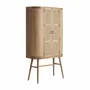 Wardrobe - Brown mango wood cabinet 105x45x180 cm - VICAL
