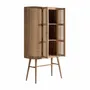 Wardrobe - Brown mango wood cabinet 105x45x180 cm - VICAL