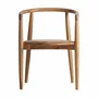 Chaises - Chaise en bois de teck marron 57x46x78 cm - VICAL
