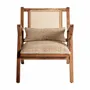 Fauteuils - Fauteuil en bois de mangue marron 61x82x73 cm - VICAL