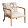 Fauteuils - Fauteuil en bois de mangue brun clair 64x72x76 cm - VICAL