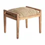 Footrests - Brown mango wood footrest 55x45x50 cm - VICAL
