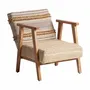 Fauteuils - Fauteuil en bois de mangue marron 62x81x72 cm - VICAL