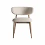 Chairs - Off-white ash wood chair 59x465x79 cm - VICAL