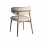 Chairs - Off-white ash wood chair 59x465x79 cm - VICAL