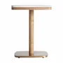 Autres tables  - Table de bar en terrazzo blanc 50x50x66 cm - VICAL