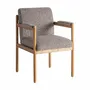 Chairs - Gray polyester chair 62x68x89 cm - VICAL