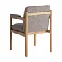 Chairs - Gray polyester chair 62x68x89 cm - VICAL