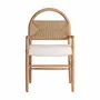 Chaises - Chaise en polyester blanc cassé 53x60x92 cm - VICAL