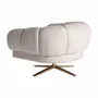 Armchairs - Off-white velvet armchair 95x84x68 cm - VICAL