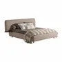 Beds - Beige linen bed 253x224x103 cm - VICAL