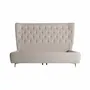 Beds - White polyester bed 206x232x138 cm - VICAL