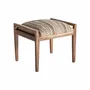 Footrests - Light brown mango wood footstool 56x47x50 cm - VICAL
