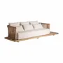 Sofas - Brown railway wooden sofa 320x90x70 cm - VICAL