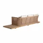 Sofas - Brown railway wooden sofa 320x90x70 cm - VICAL