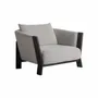 Armchairs - Gray polyester armchair 90x100x82 cm - VICAL