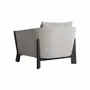 Armchairs - Gray polyester armchair 90x100x82 cm - VICAL