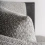Armchairs - Gray polyester armchair 90x100x82 cm - VICAL