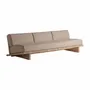 Sofas - Brown railway wooden sofa 265x101x80 cm - VICAL