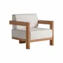 Fauteuils - Fauteuil en bois de chemin de fer marron 85x85x80 cm - VICAL