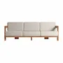 Sofas - Brown railway wooden sofa 240x80x80 cm - VICAL