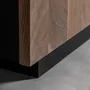 Buffets - Buffet en bois d´acacia noir 220x44x81 cm - VICAL