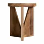 Autres tables  - Table basse en bois récupéré marron 46x46x56 cm - VICAL