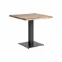 Autres tables  - Table de bar en bois d´acacia noir 80x80x78 cm - VICAL