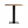 Other tables - Black acacia wood bar table 70x70x78 cm - VICAL