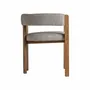 Chairs - Brown ash wood chair 60x56x68 cm - VICAL