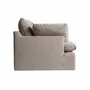 Sofas - Gray linen sofa 210x100x89 cm - VICAL