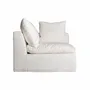 Sofas - White linen corner 103x96x84 cm - VICAL