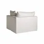 Sofas - White linen corner 103x96x84 cm - VICAL