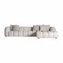 Sofas - Off-white polyester sofa 360x200x90 cm - VICAL